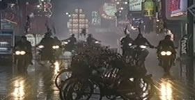 ブラック・レイン　撮影現場にて